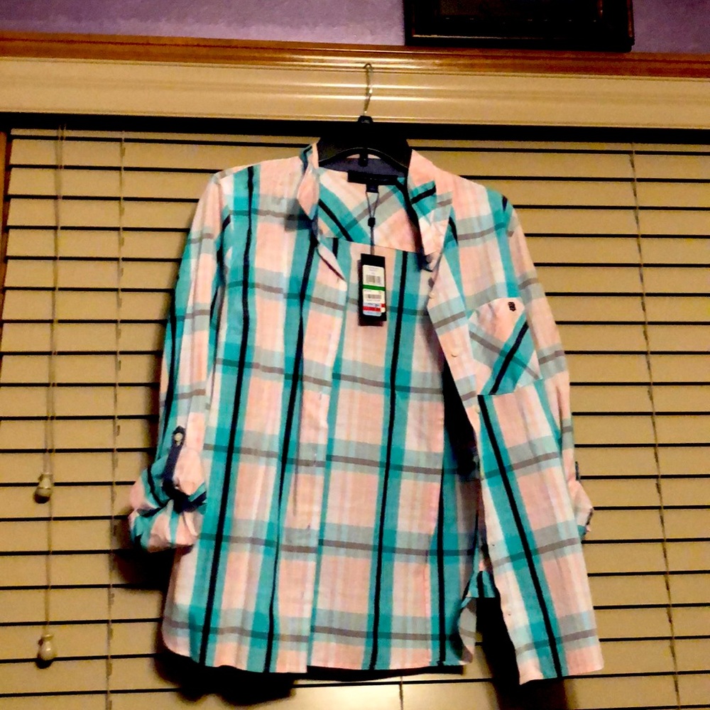 Tommy Hilfiger Women’s Plaid Shirt NWT